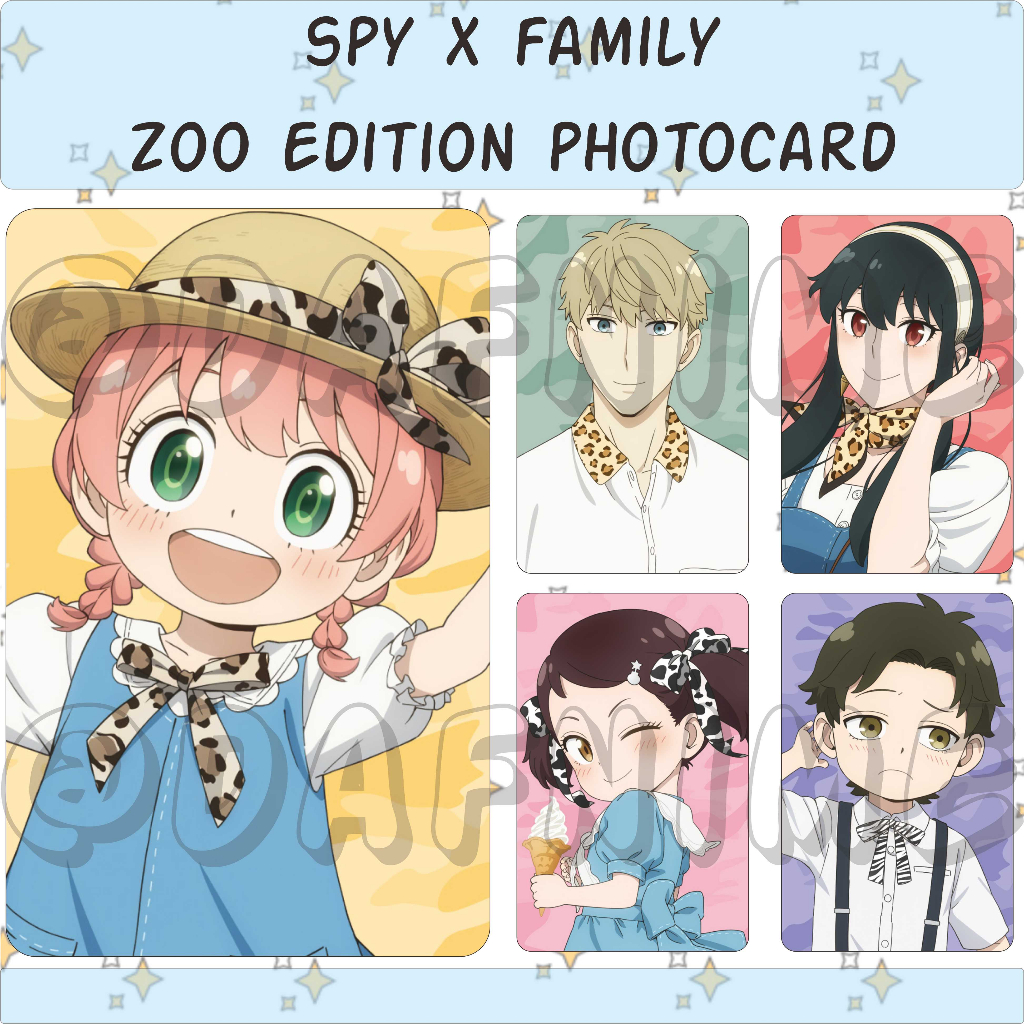 SPY X FAMILY ZOO EDITION PHOTOCARD ANIME