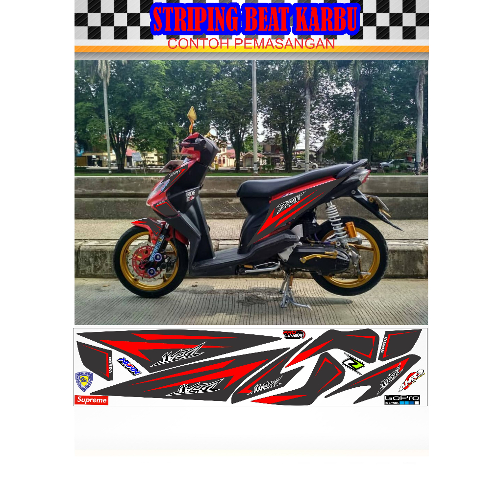 STRIPING BEAT KARBU VAREASI BEAT KARBU MOTIP LIS SIMPLE