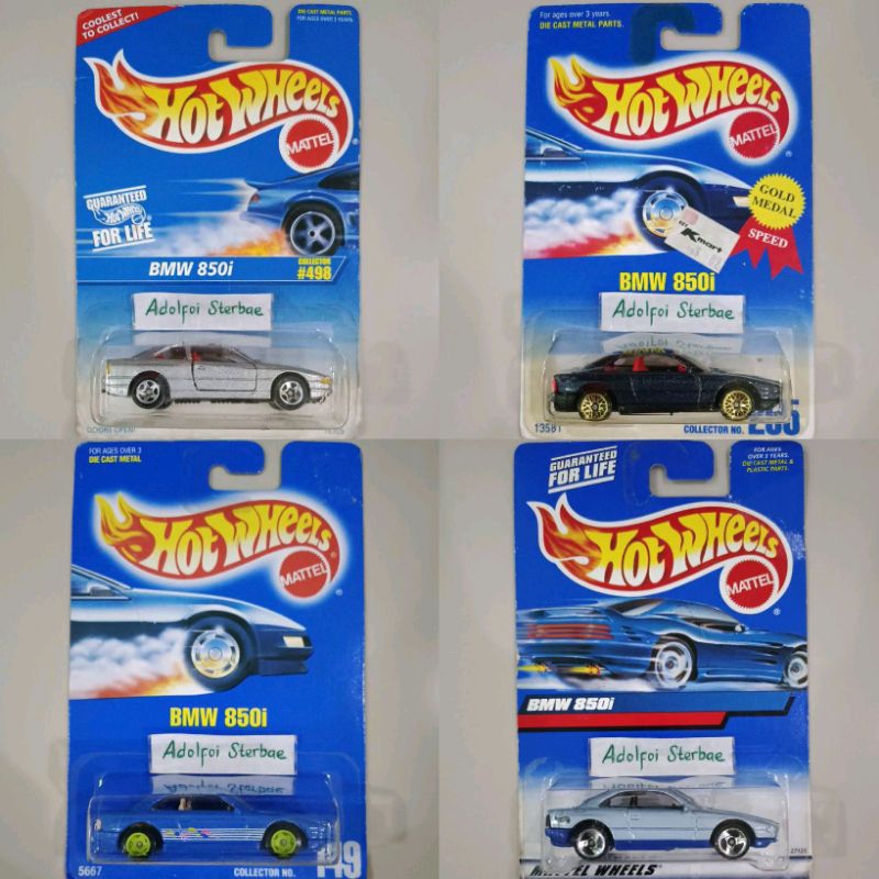 hotwheels hot wheels bmw 850i 850 i open door moving parts gold medal speed