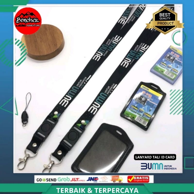 

lanyard bumn Printing 2 Sisi Full Colour / BUMN Warna Hitam