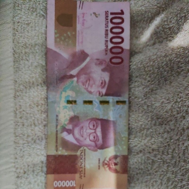 uang 100ribuan urut angka