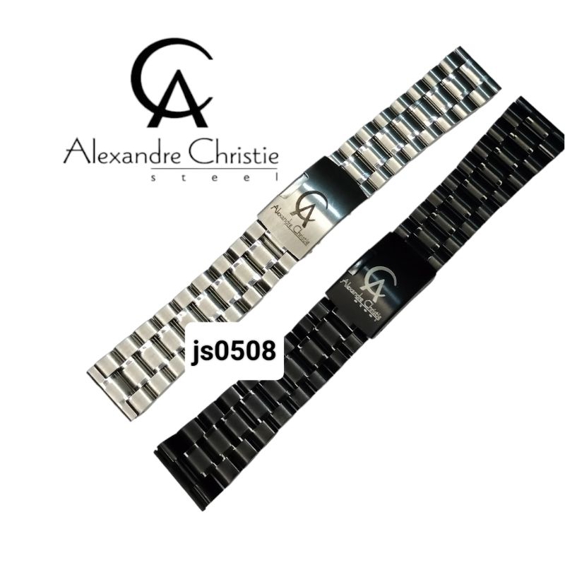 Rantai Jam Tangan Alexandre Christie Original Stainless Stell Strap Rantai Jam Tangan Alexandre Chri