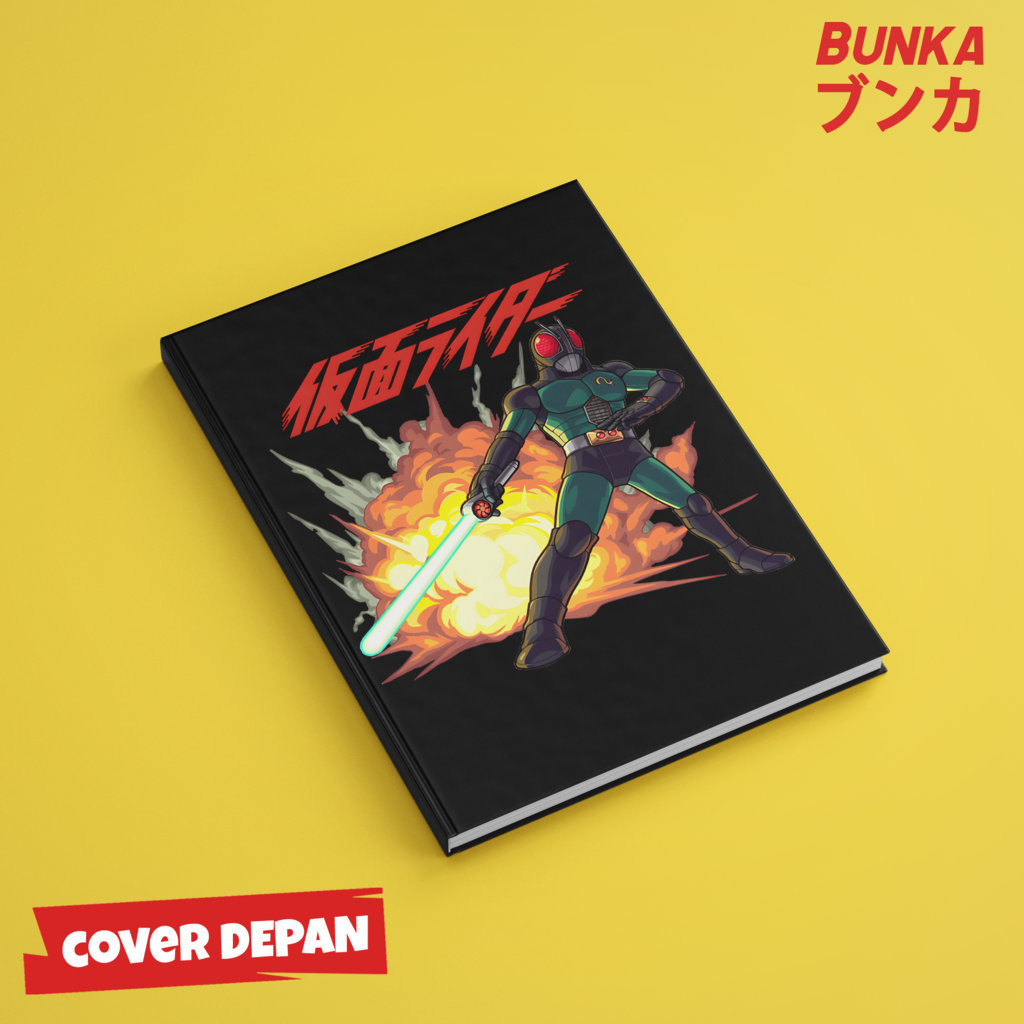 

Note Book Aesthetic Anime Tokusatsu Kamen Rider Black Design Hardcover A5 Buku Tulis Catatan Notes Agenda Planner Jurnal vintage buku catatan story book kado anniversary valentine cowok cewek murah