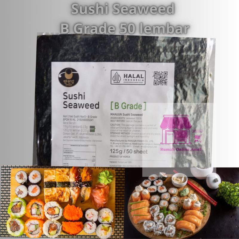 

Nori Manjun Seaweed 50 Lembar Halal