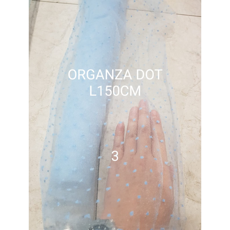 KAIN ORGANZA DOT ORGANZA DOTTY ORGANZA BINTIK KAIN OUTER BAHAN GAMIS BAHAN JILBAB BAHAN PASHMINA LEB