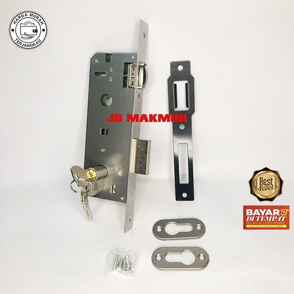 Bodi Kunci Pintu Rumah Stainless Roller Pelor / Bodi Kunci Pintu Pelor Roller Stainless / Lockcase P