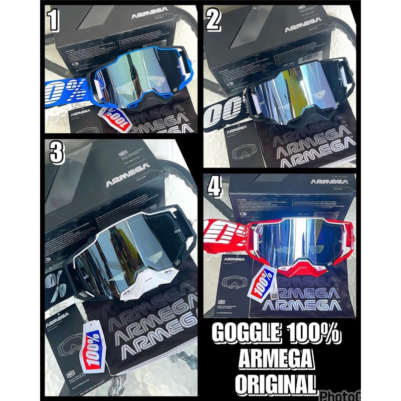 GOGGLE 100% ORIGINAL ARMEGA