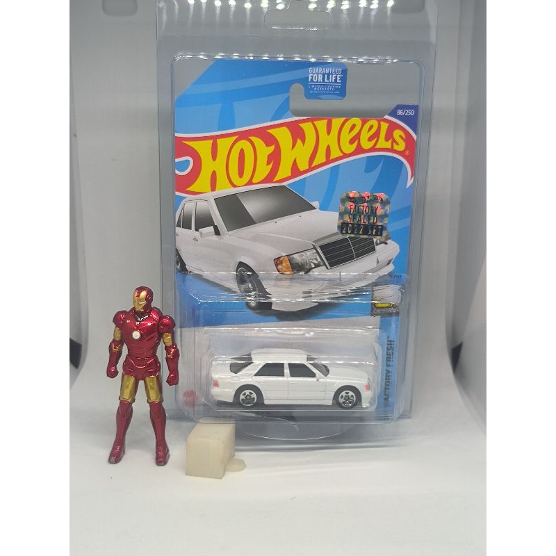 hotwheels mercedes benz 500e putih US Card factory sealed 2022 rare