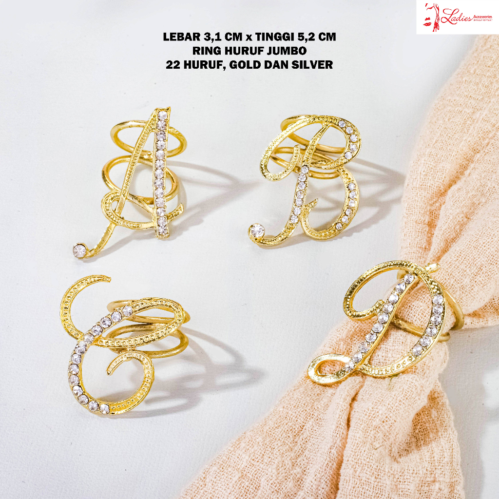 Bros / Ring / Scraft Huruf Jumbo Latin / Hijab / Syal / Muslim / Kerudung