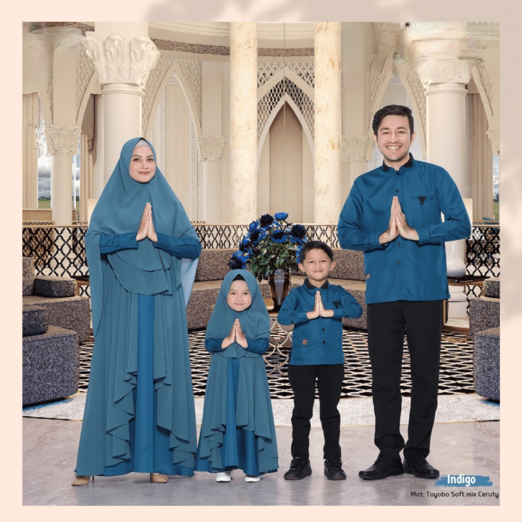Baju Muslim Keluarga Couple Family Lebaran 2023 - Sarimbit Terbaru