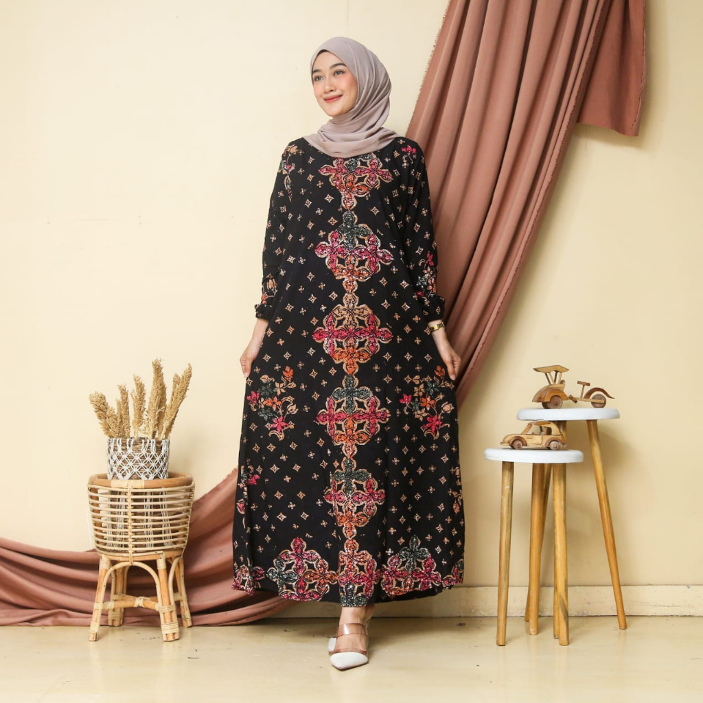 Merapi Batik - Busana Wanita Gamis Muslimah batik ,Batik cap , Batik Pekalongan  VarianTerbaru Rayon super-2