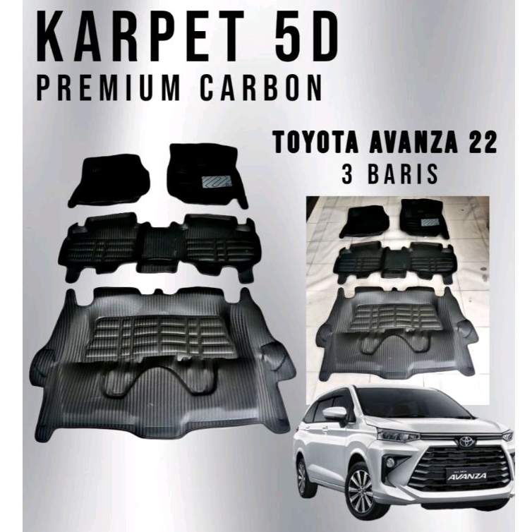 karpet 5D Toyota Avanza 22 Premium Carbon