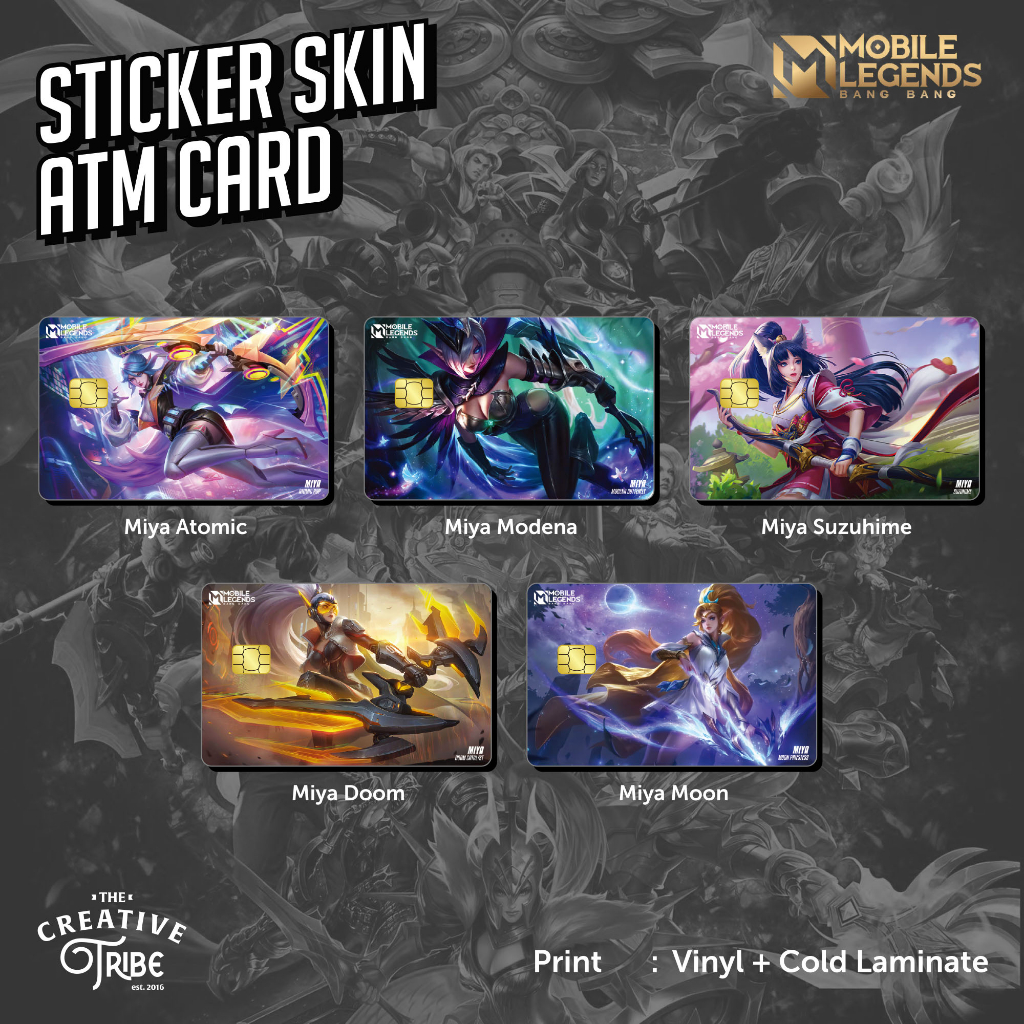 Miya - Sticker Card Skin - Vinyl ATM Debit Credit Emoney Flazz Stiker Mobile Legends MLBB