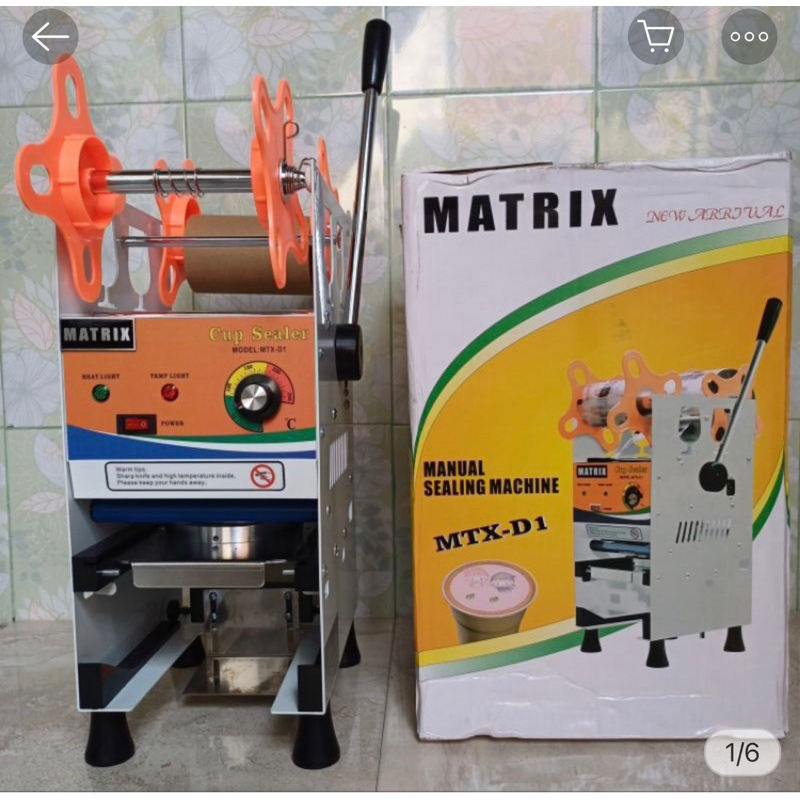 MESIN PRESS GELAS PLASTIK PREMIUM CUP SEALER MATRIX BISA PRESS GELAS JUMBO