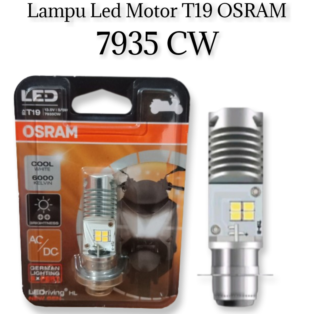Lampu Led Motor T19 OSRAM 7935 CW Lampu Depan Motor Original OSRAM