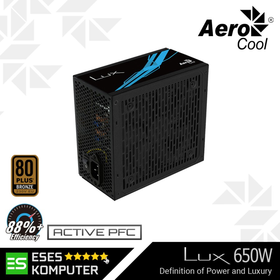 PSU Aerocool LUX 650W - 650 Watt 80 Plus Bronze / 80+ Bronze