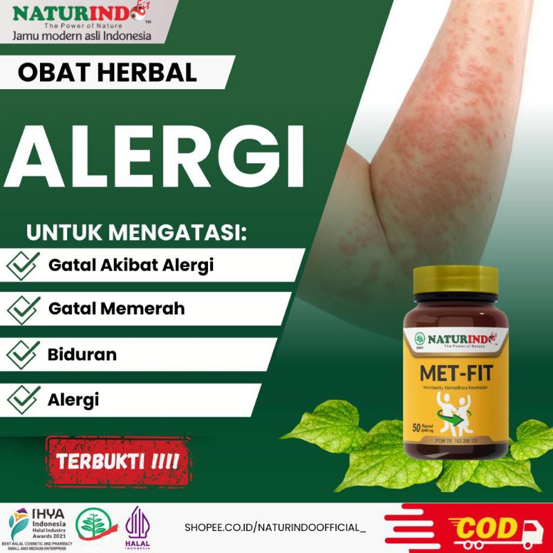 Obat Herbal Biduran Alergi Gatal Alergi Dingin Alergi Debu Alergi Makanan Naturindo
