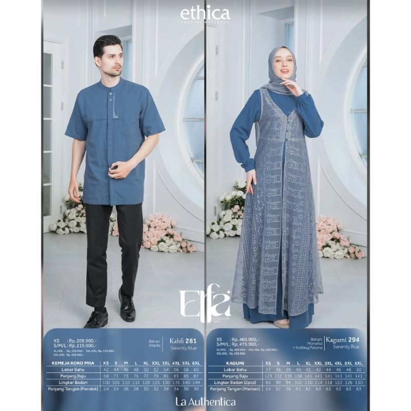 Gamis Ethica Kagumi 294 Serenity Blue