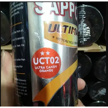 Sapporo Ultimate UCT02 Ultra Candy Orange Cat Spray Semprot Aerosol sapporo pilok