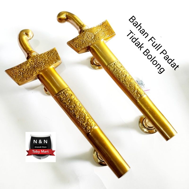 Gagang pintu rumah Model Keris 40cm ANTIQ - handle pintu keris