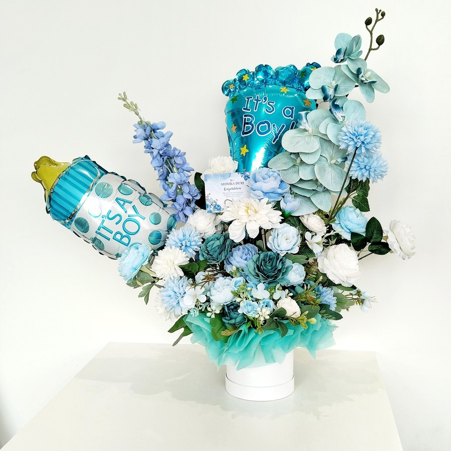 Kado Baby New Born Bunga Balon Artificial