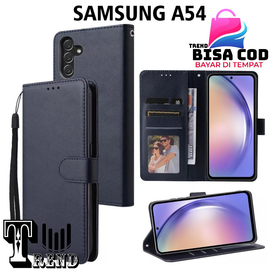 LEATHER CASE FLIP SAMSUNG A54 - FLIP CASE KULIT UNTUK samsung a54