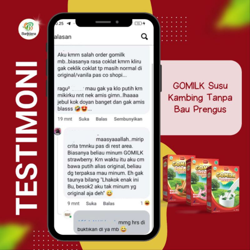 

GOMILK SUSU KAMBING ETAWA UNTUK MAG KRONIS