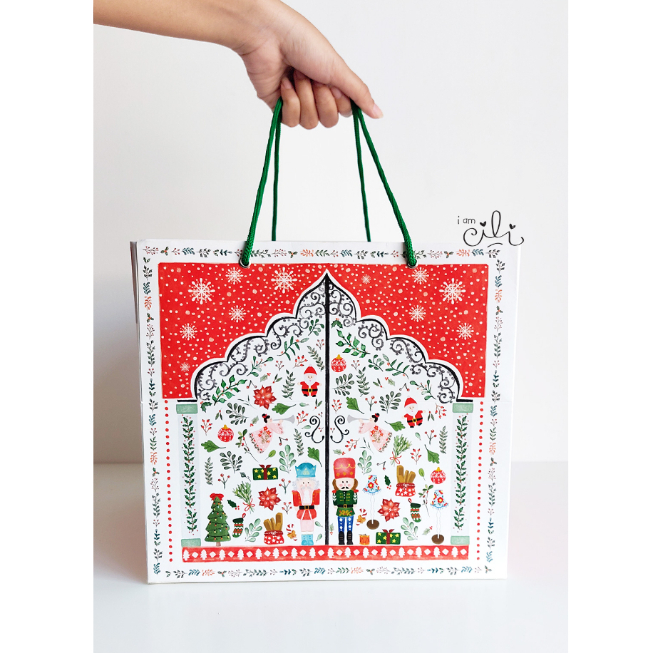 

(PAPERBAG CHIARA27) Paperbag Natal / Merry Christmas 27 x 27 x 25 [10 pcs]