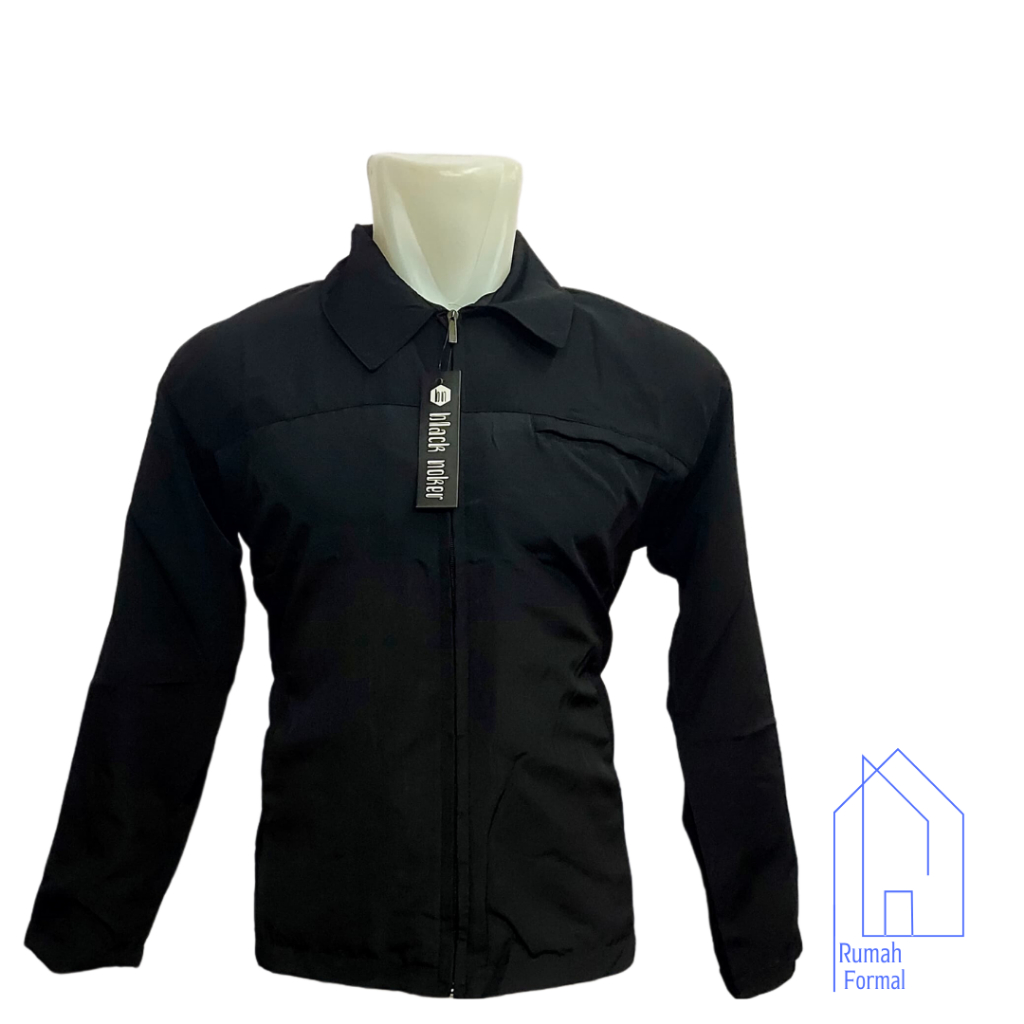 Jaket Formal Semi Jas Pria Blazer Semi Jas High Twist Black Noker Local 100% Original