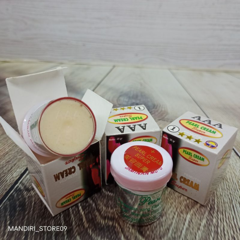 Ecer Pearl Cream Segel Tutup Merah