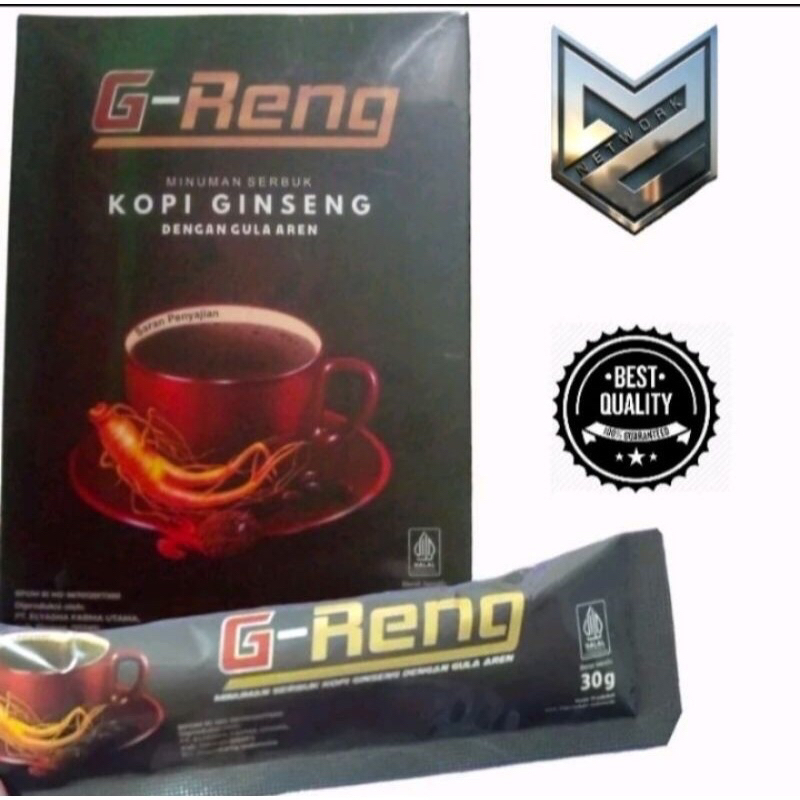 

Kopi G-RENG Hrg per 1 Sahcet//Kopi Ginseng Stamina Pria Dewasa//Kopinya Pria Dewasa//Kopi Kuat dan Tahan Lama