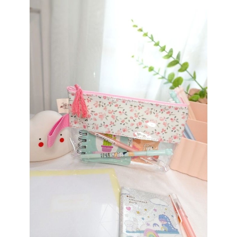 Pouch Mika/Tempat Make Up/Tempat Pensil/Tempat Alat Tulis/Pouch Serbaguna (Mika 002)