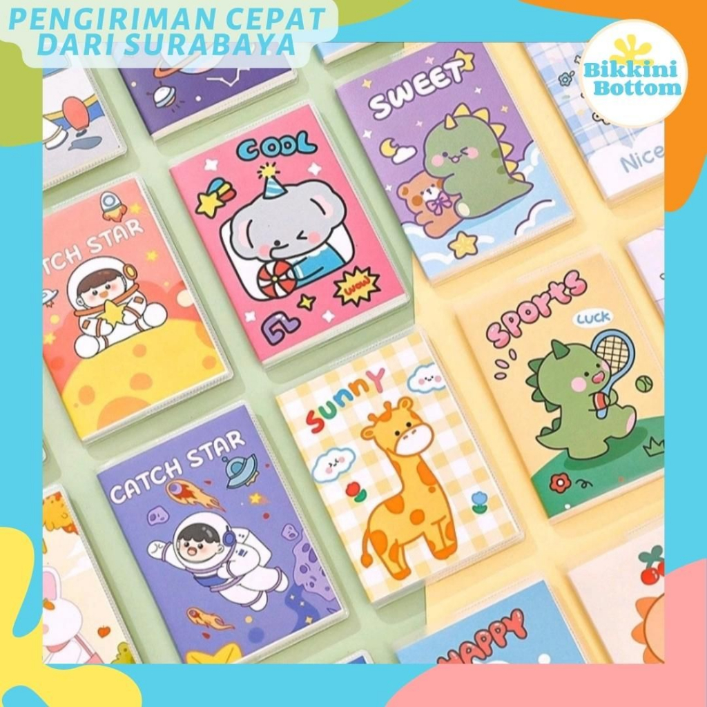 

Notebook Mini Kecil A7 Cover Plastik Notebook Spiral Memo Kecil Jurnal Diary NB38