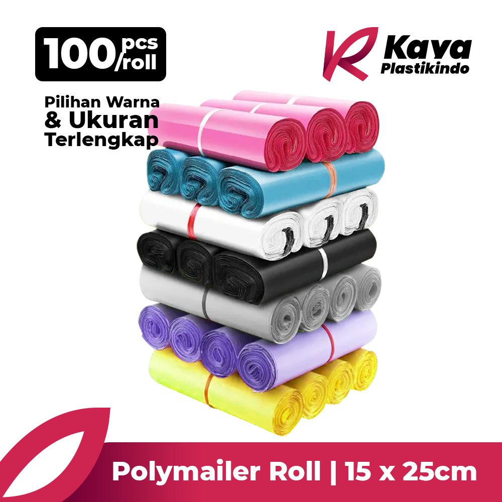 

Plastik Kemasan Polymailer 15 x 25 cm Roll - 100pcs