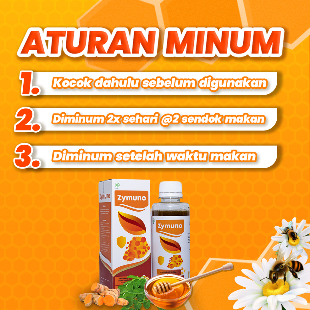 [PROMO] ZYMUNO 3 BOX - Vitamin Herbal Tingkatkan Daya Tahan Tubuh Bantu Proses Penyembuhan Kanker Imun Jaga Kesehatan Tubuh Cegah Flu Demam Batuk Masalah Pencernaan Bantu Percepat Penyembuhan Penyakit Isi 200ml