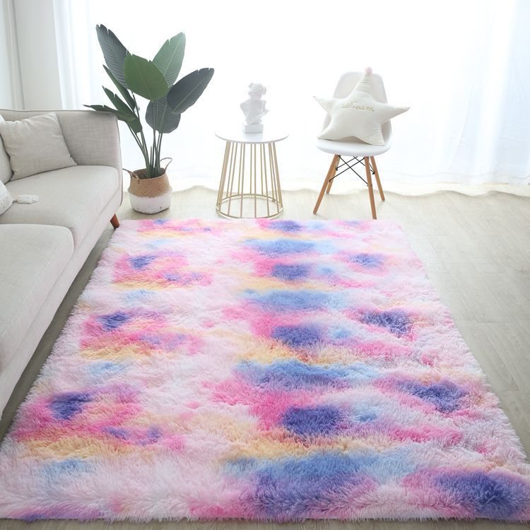 Karpet Bulu Motif & Ombre Jumbo Uk 200 x 200cm/Karpet Bulu Lantai Anti Slip