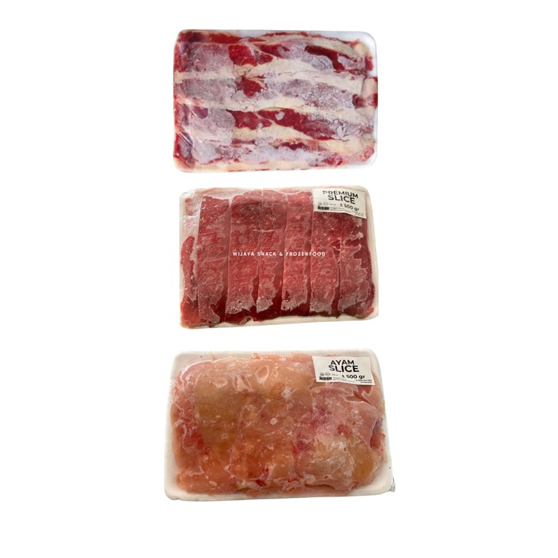 

Daging dan ayam slice