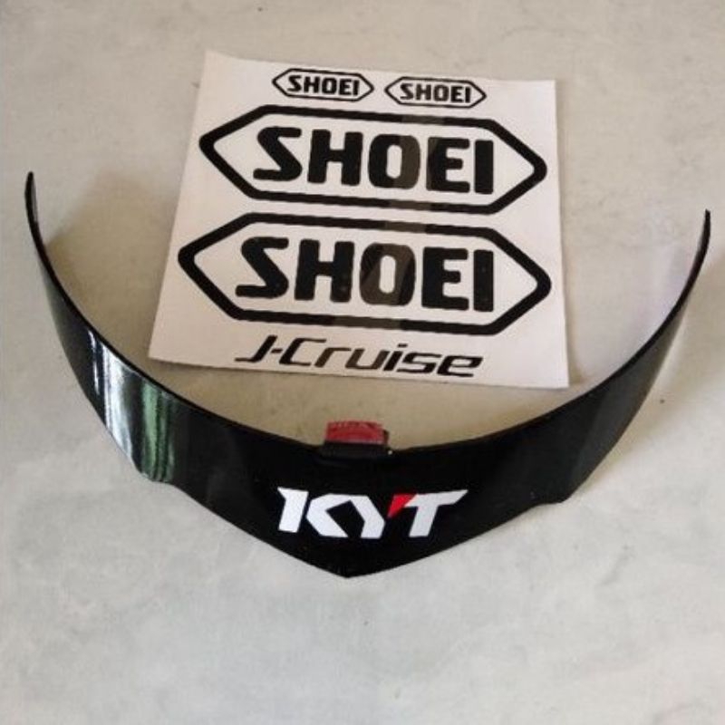 spoiler helm KYT kyoto & DYR kyoto, + stiker shoei 1 set