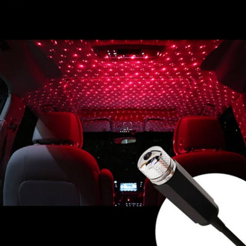 LAMPU LED BINTANG DEKORASI INTERIOR MOBIL STAR LIGHT COLOK USB LAMPU MOBIL DALAM AKSESORIS
