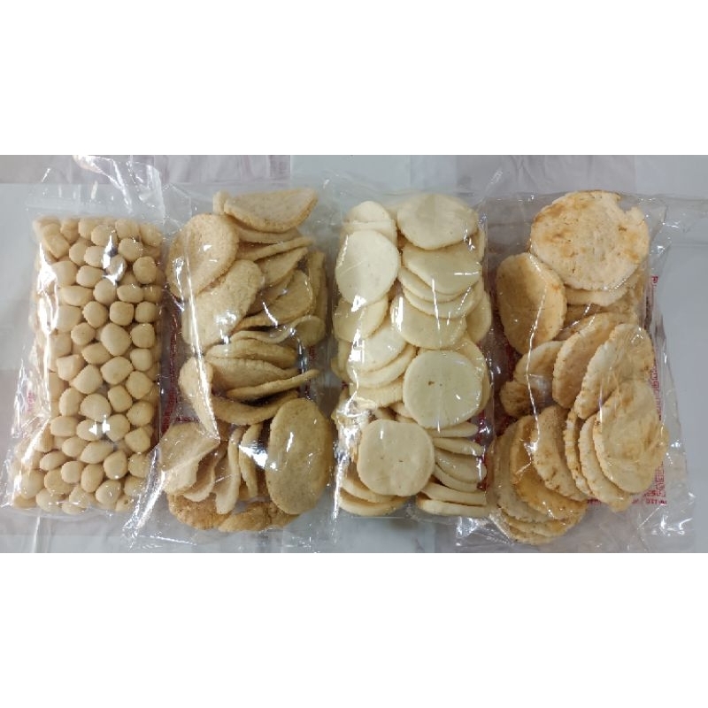 

Paket W 4 bungkus ( getas ,kulit ,kancing super., kemplang panggang) semua 250 gram