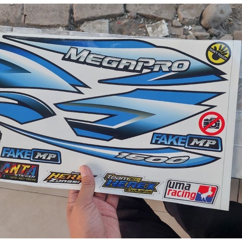 Order Custom Megapro hiu biru