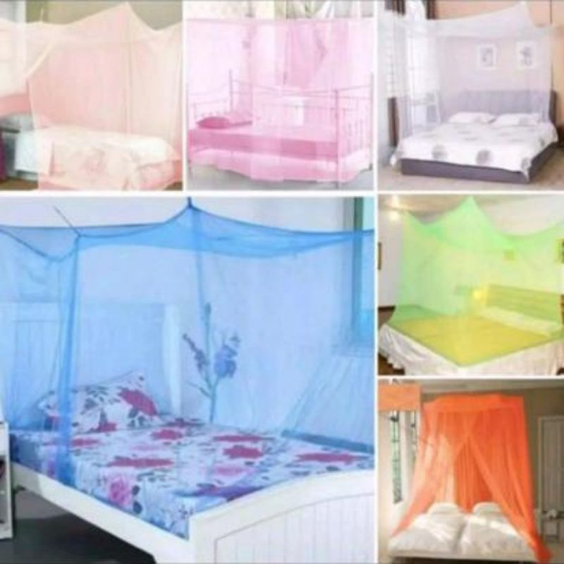 Kelambu Gantung Kotak Polos Jumbo 180x200 Kelambu Polos