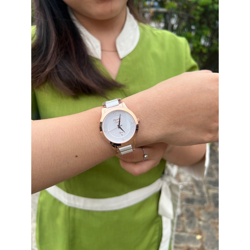 alexandre christite wanita seri 2A71LD keramik kombinasi putih rosegold