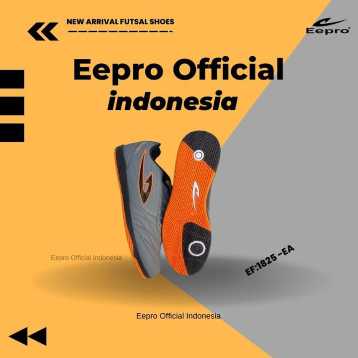 Sepatu Futsal Eepro EF1825-EA (GREY BLACK) TERBARU