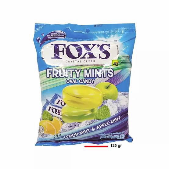 

Fox's Fruity Mints Oval Candy Lemon Mint & Apple Mint [125 Gr]