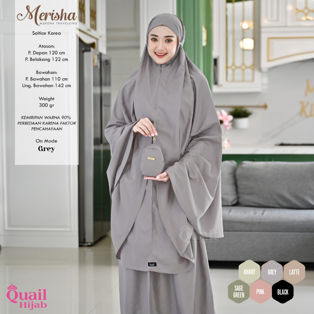 QUAIL HIJAB MUKENA TRAVELING MERISHA