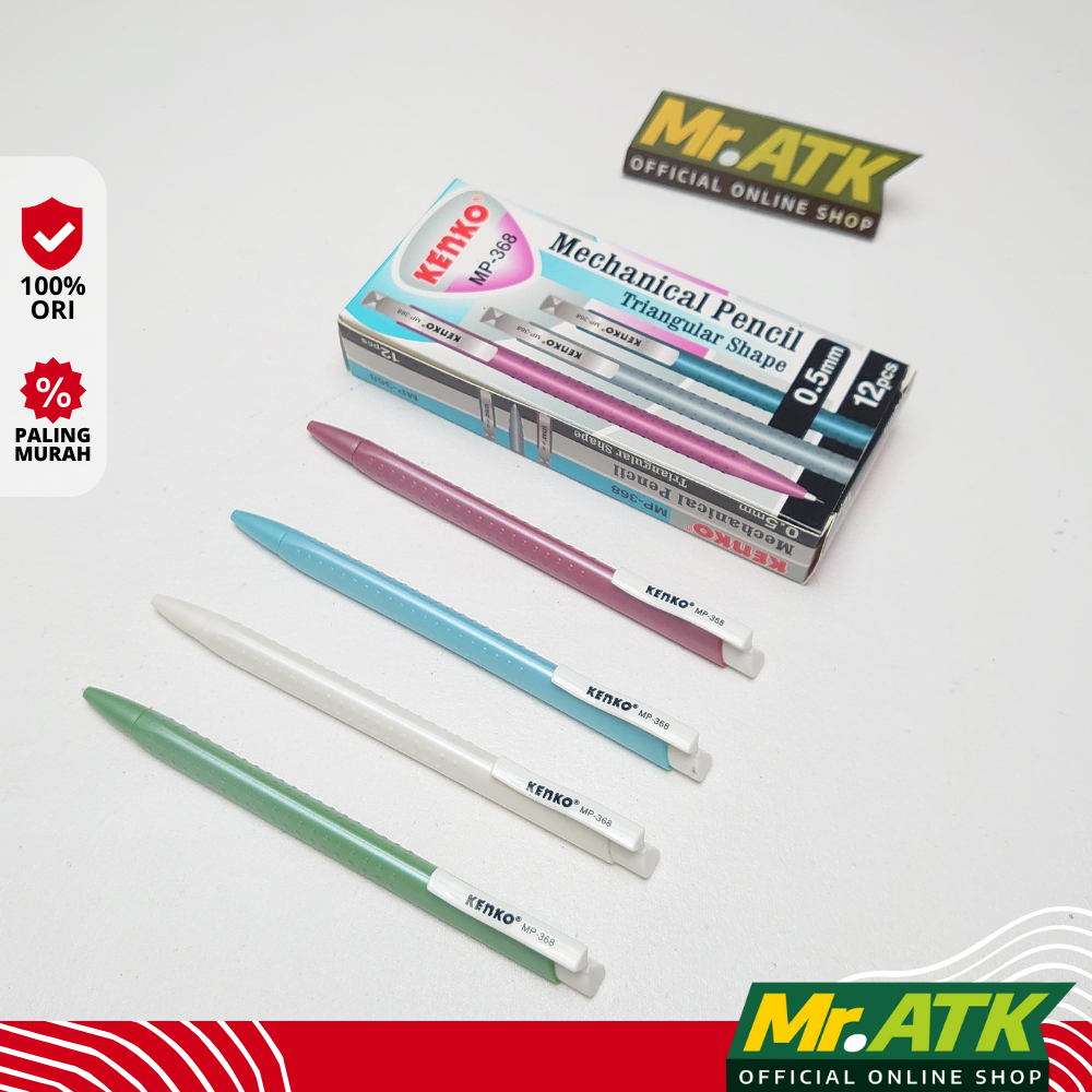 

KENKO MP 368 PENSIL MEKANIK / CETEK / RETRACTABLE 0.5 MM - PENCIL REFILL ISI ULANG