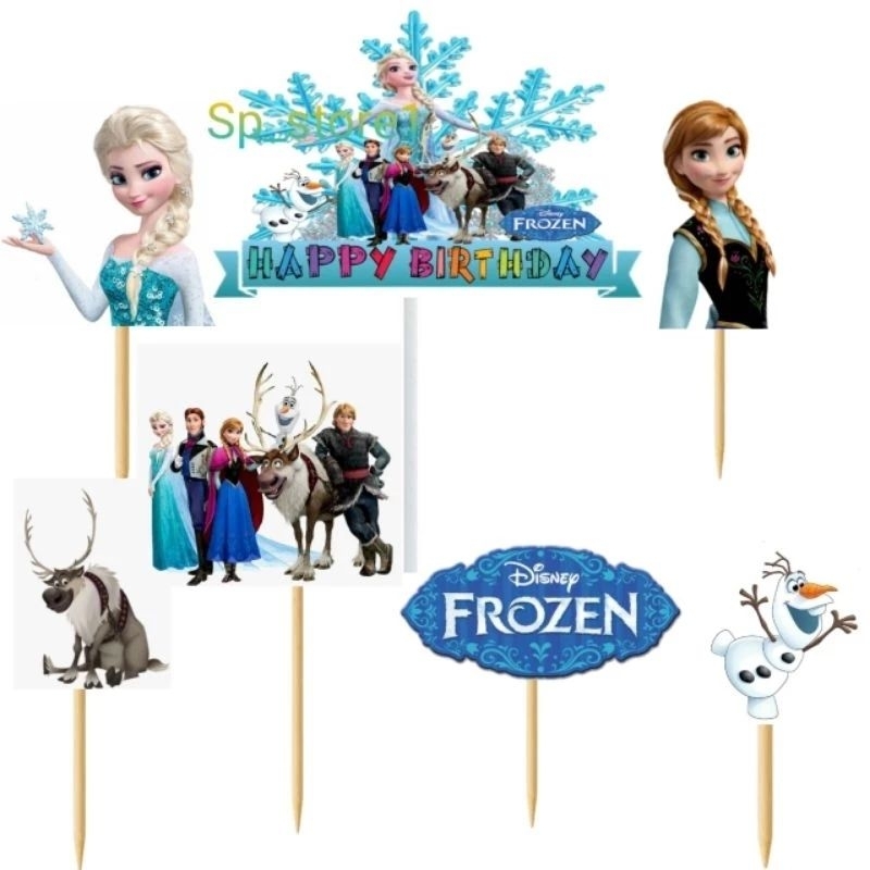 Toper Kue/Hiasan Kue Ulang Tahun/Toper Kertas/Toper Karakter