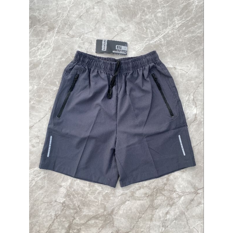 Celana Pendek Olahraga Parasut Mikro Running Gym Fitness Grey