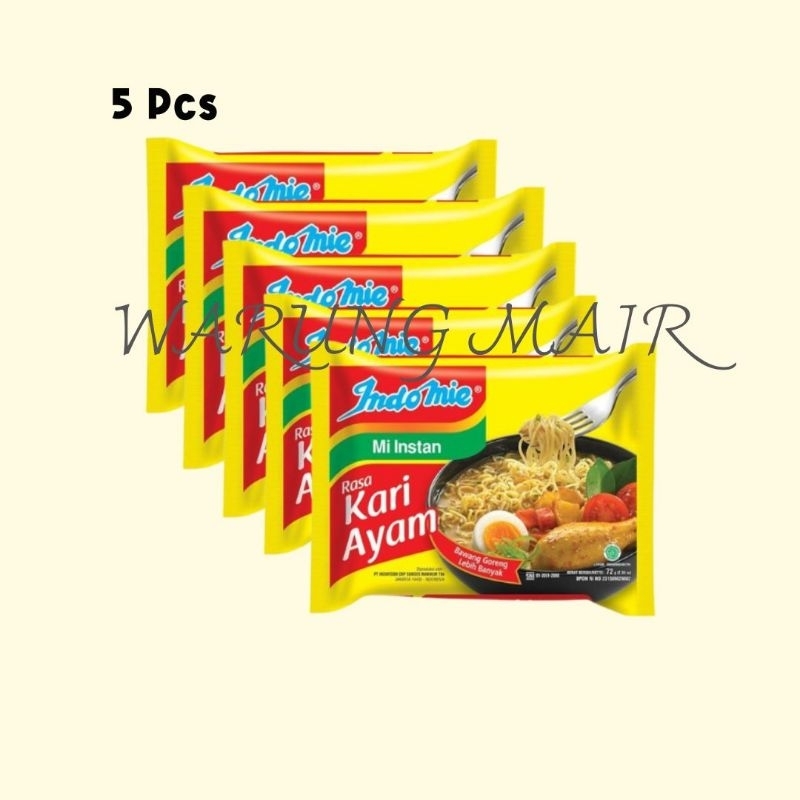 

5 pcs Mie Indomie Kari Ayam